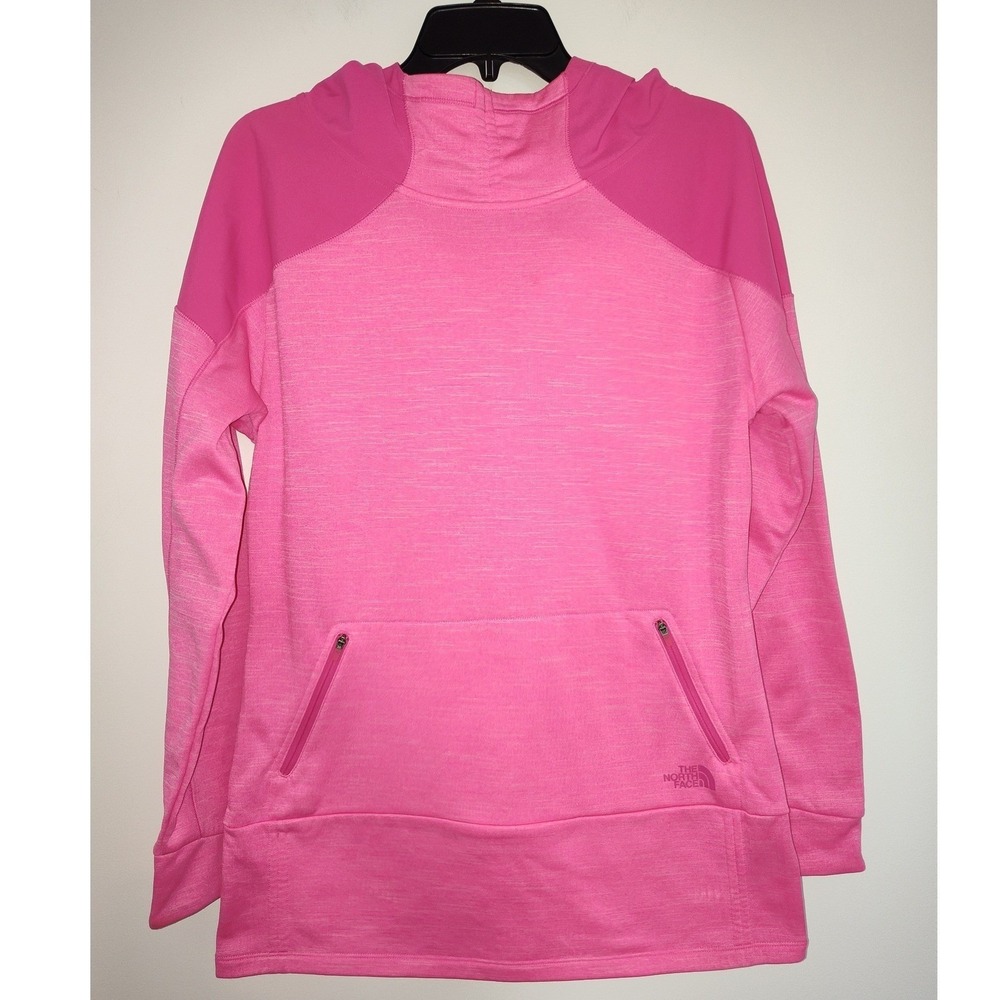 The North Face Womens Mountain Athletic Pink Space Dye Fleece Hoodie‎ Large